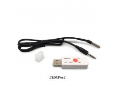 USB 雙溫電腦溫度計 檢測儀 機房環